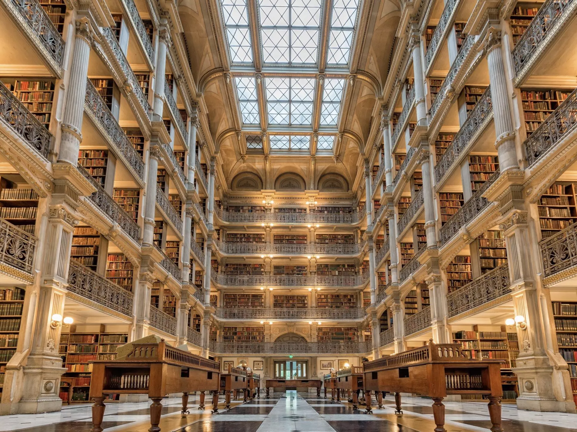 Historic library reading room