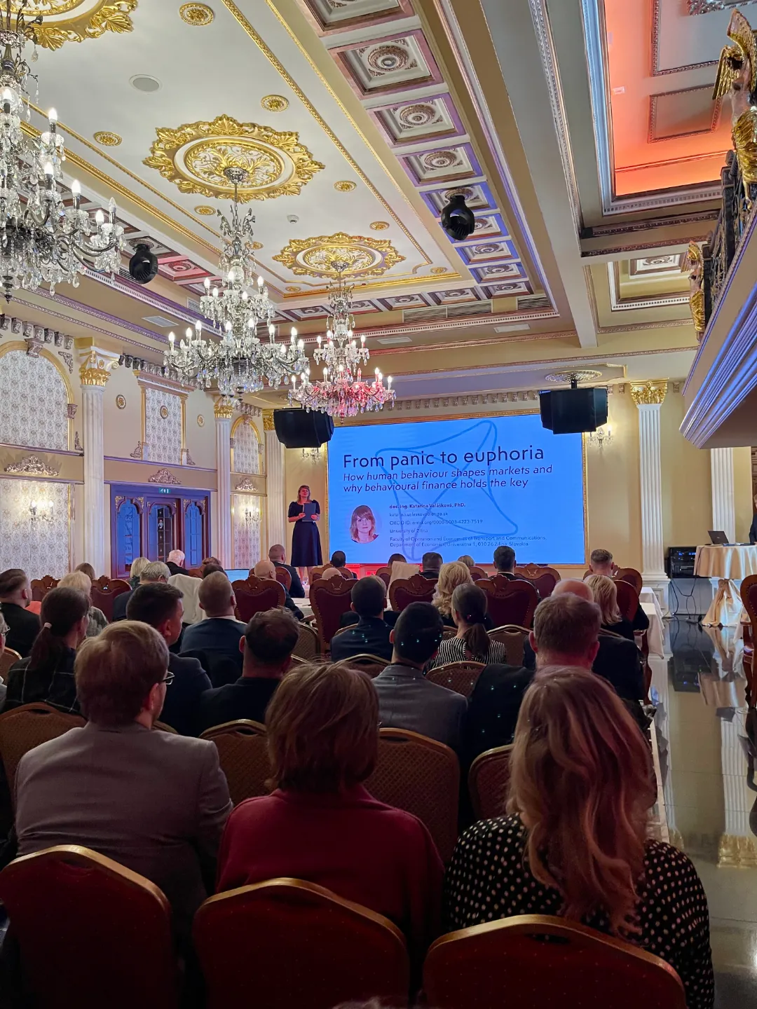 Conference presentation in the Aphrodite Palace hall